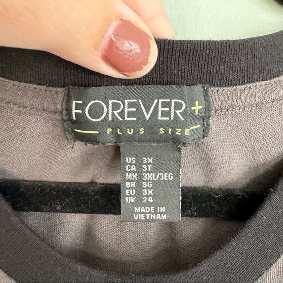 Forever 21 Midnight Vibes Official Graphic Sleeveless Tank Top Gray 3X Plus - Picture 4 of 9